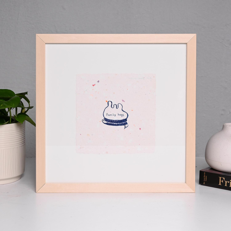 Sweet Memories, 18x18 cm, рачно печатена рециклирана хартија