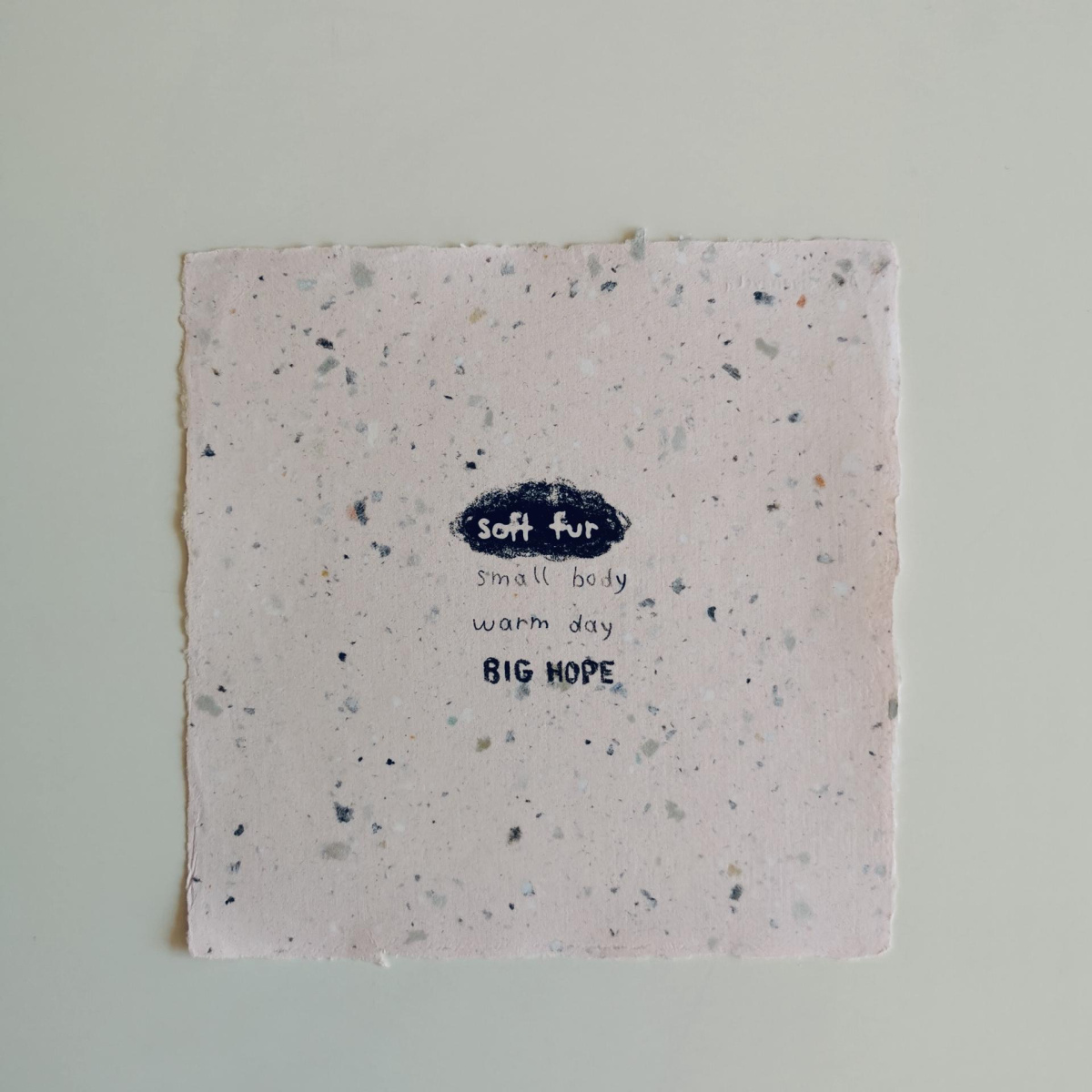 Sweet Memories, 18x18 cm, рачно печатена рециклирана хартија