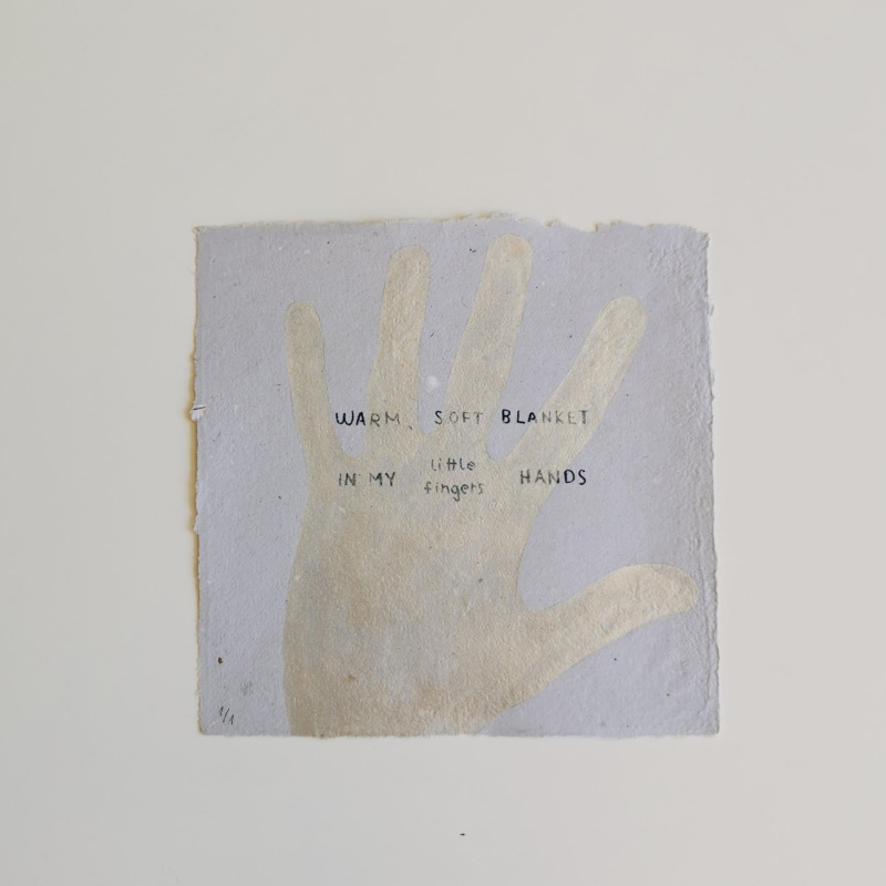 Sweet Memories, 18x18 cm, рачно печатена рециклирана хартија