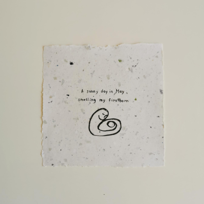 Sweet Memories, 18x18 cm, рачно печатена рециклирана хартија