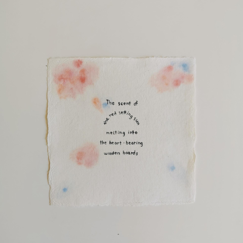 Sweet Memories, 18x18 cm, рачно печатена рециклирана хартија