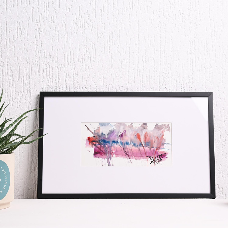 Дожд, акварел, 47х29cm, 2023