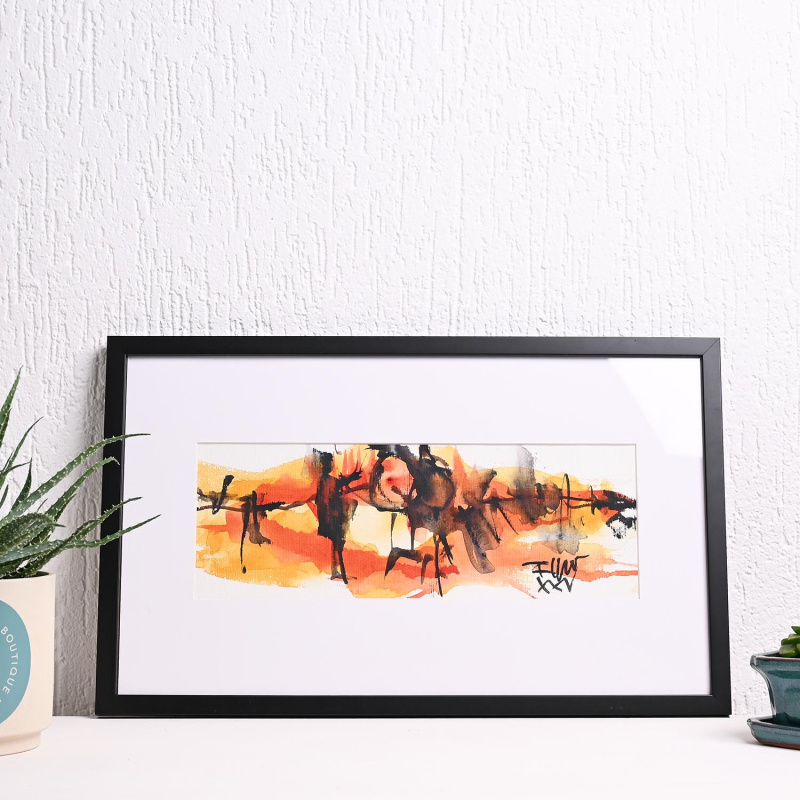 Јас и Уметникот, акаварел, 53х33cm, 2025