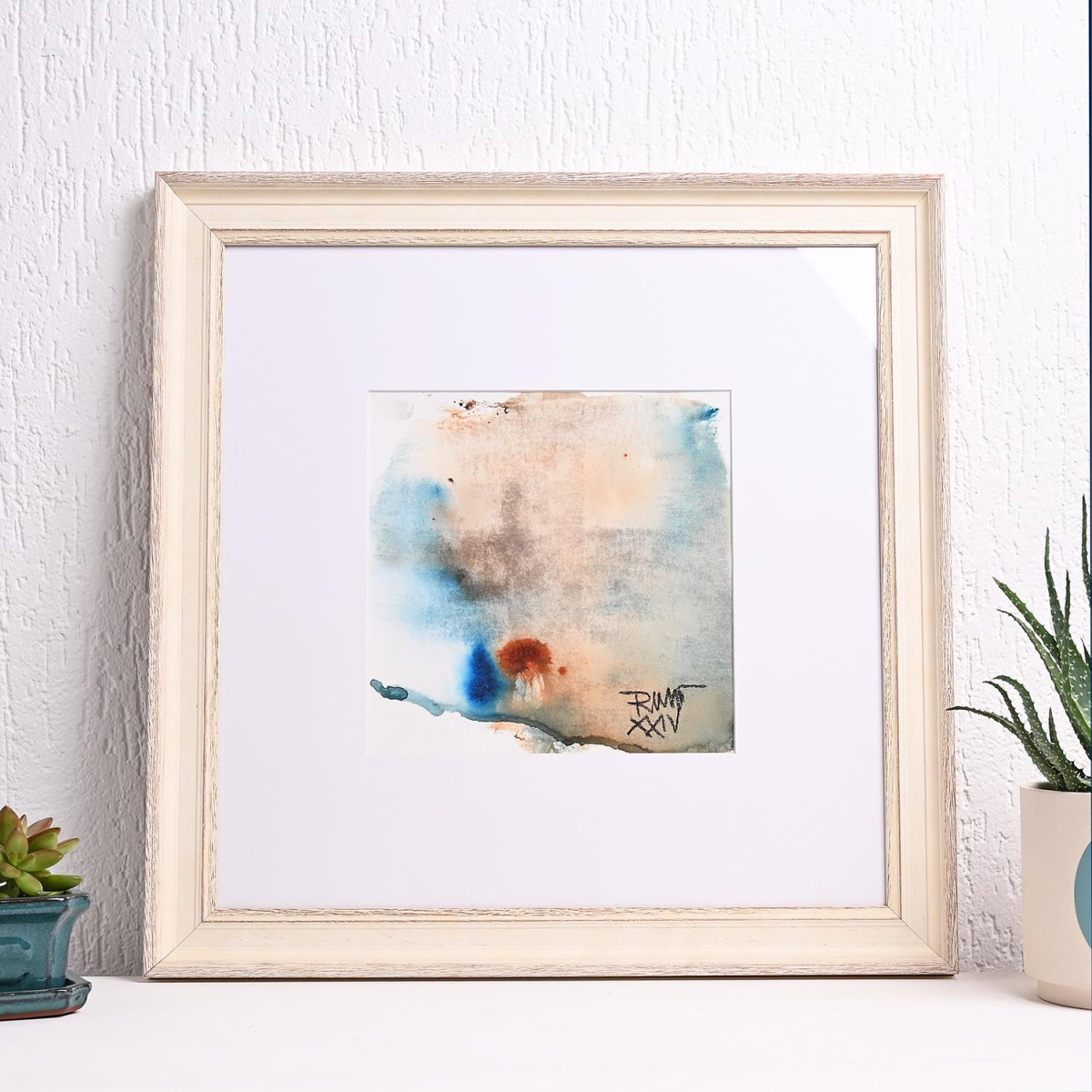 Пејзаж, акварел, 25х25cm, 2024