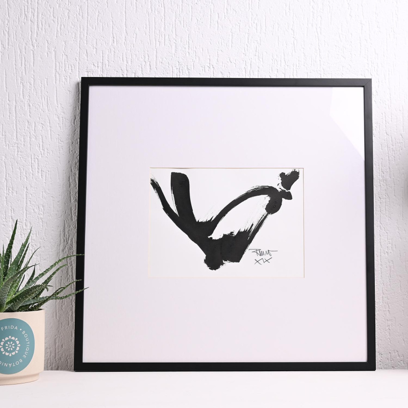 Петел, туш, 50х50cm, 2019