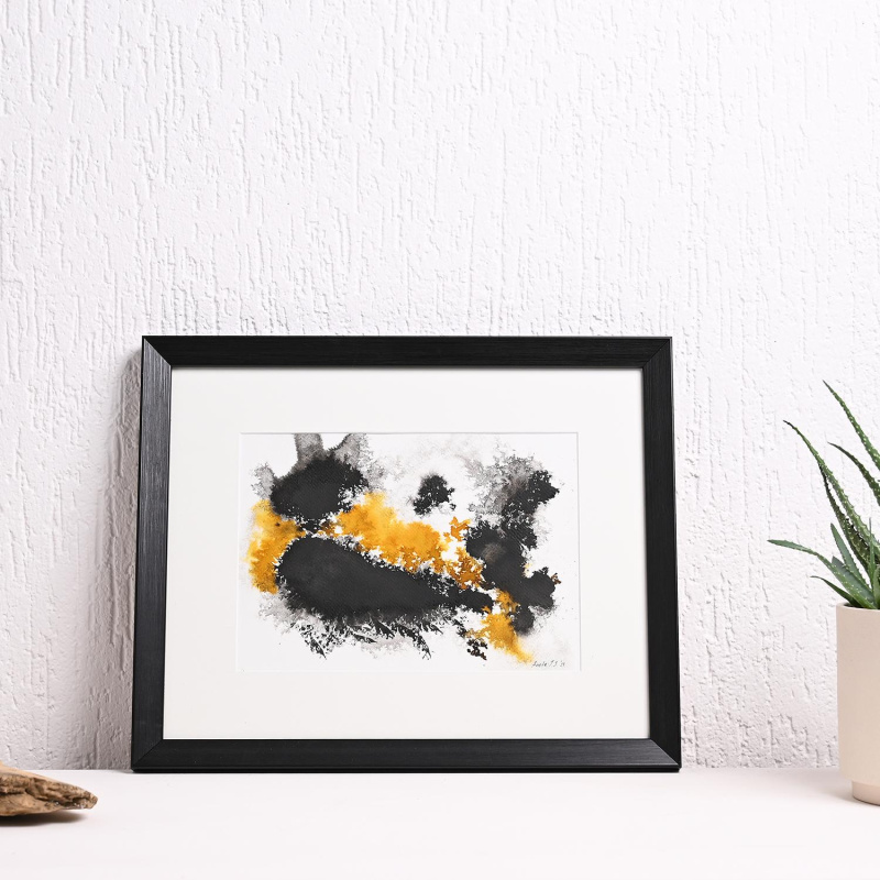 Апстракт, акварел, 24х32cm, 2025