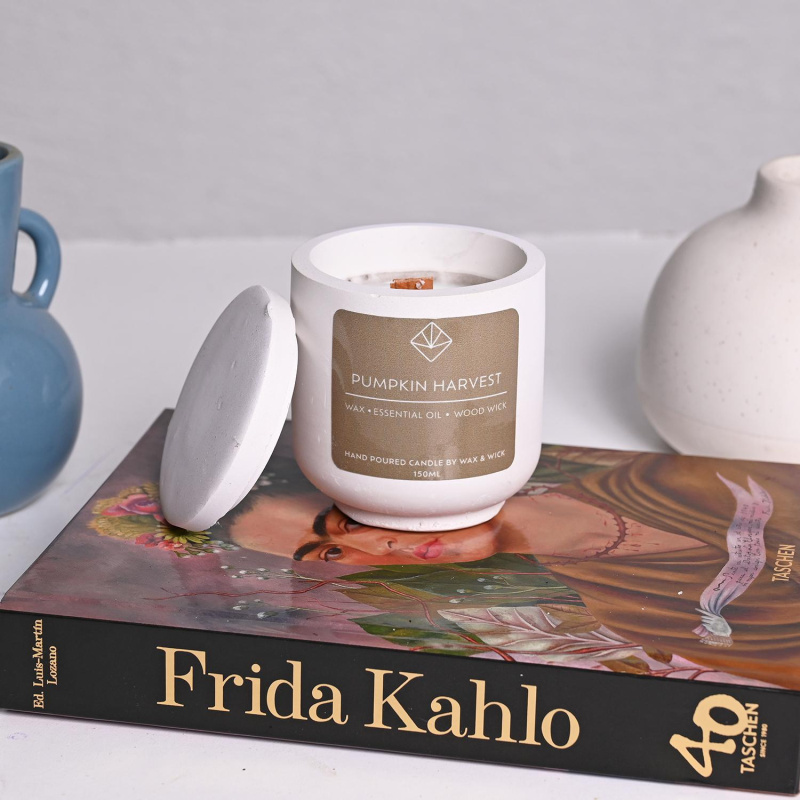 Pumpkin Harvest Candle (White Cup)