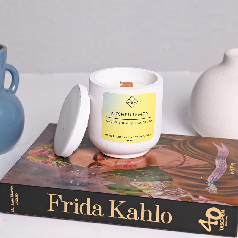 Kitchen Lemon Candle (White Cup)
