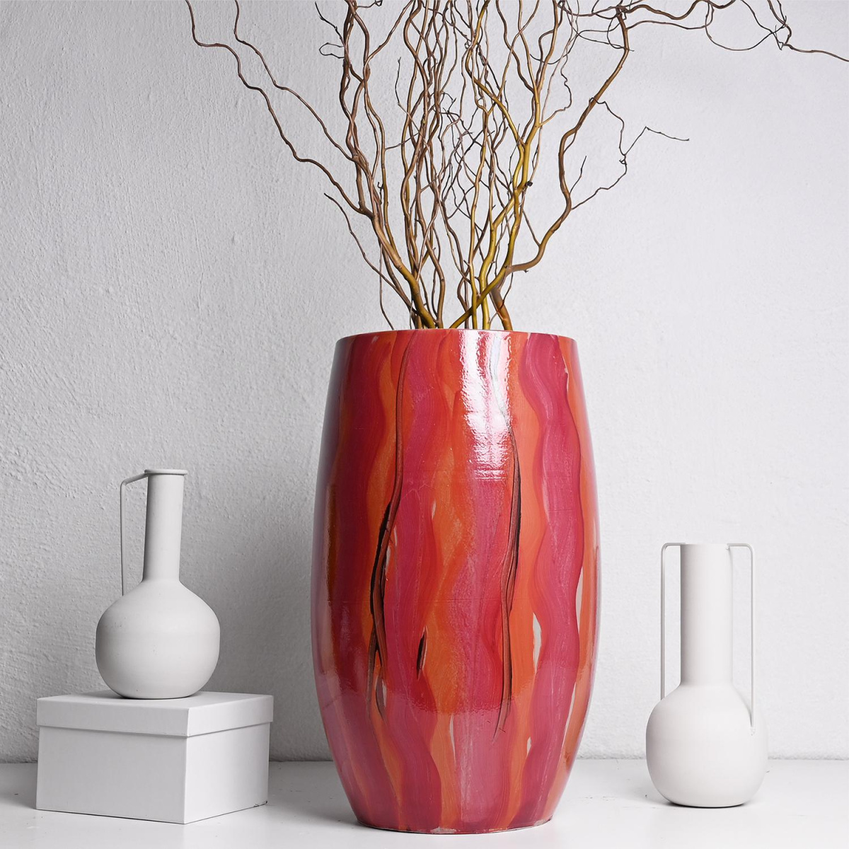 Декоративна Вазна нигел розе 50x31цм