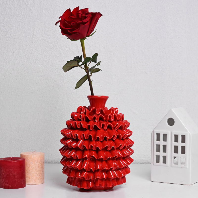 Вазна Црвена 18x23цм