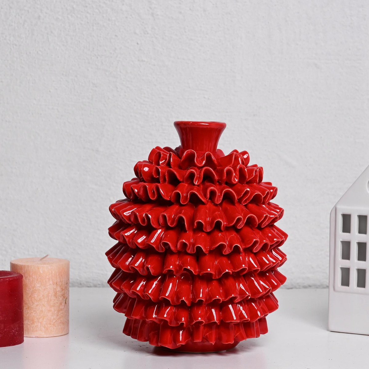 Вазна Црвена 18x23цм