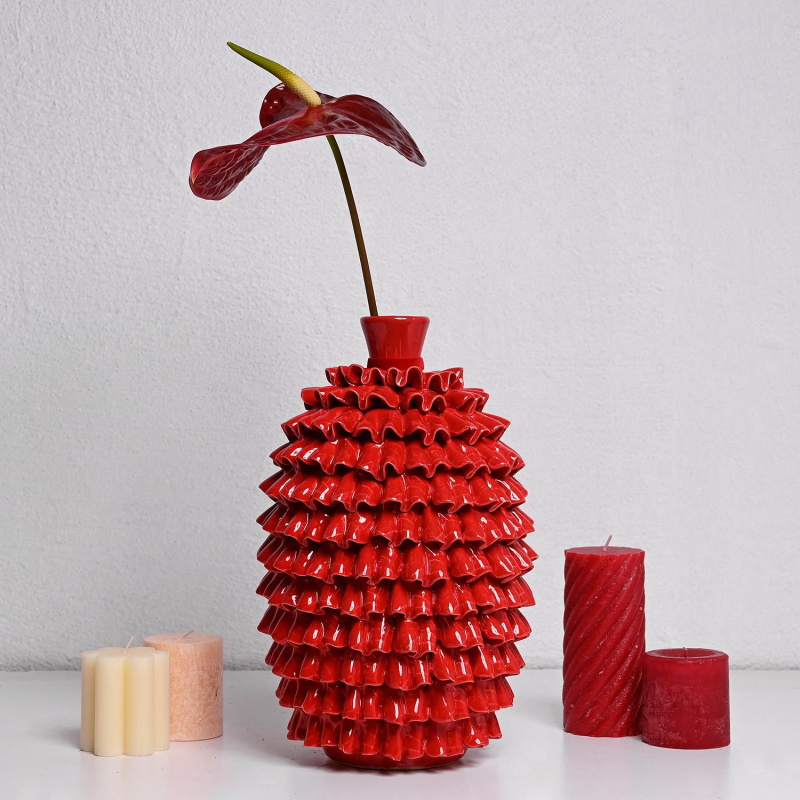 Вазна Црвена 21x33цм