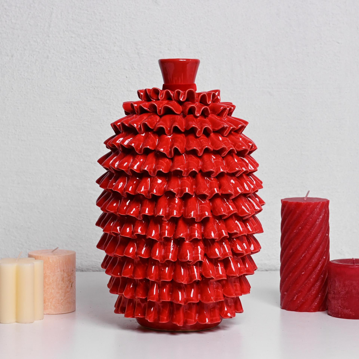 Вазна Црвена 21x33цм