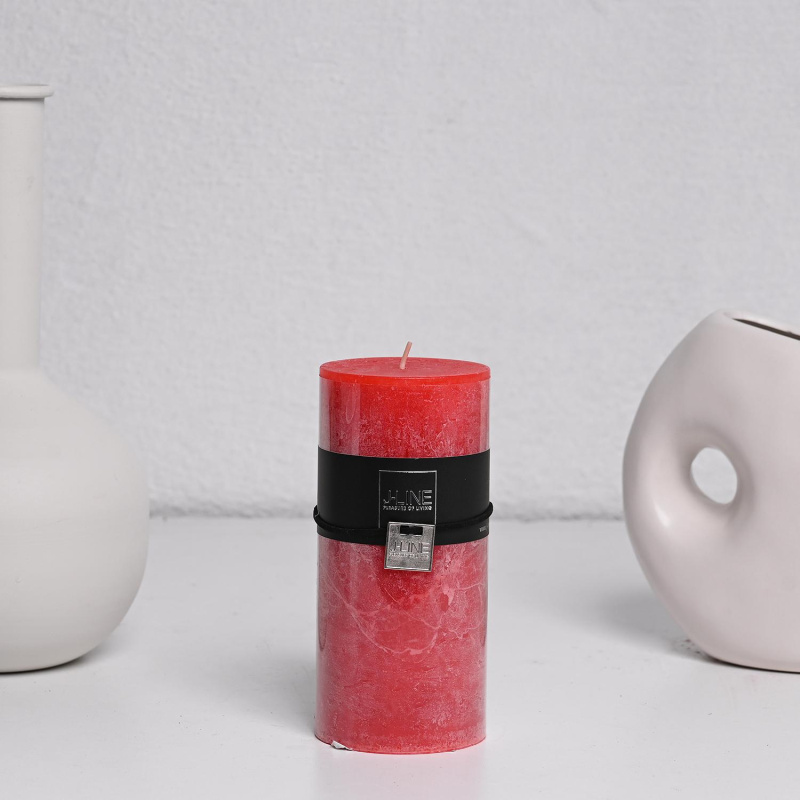 Свеќа Црвена 7х7х15см